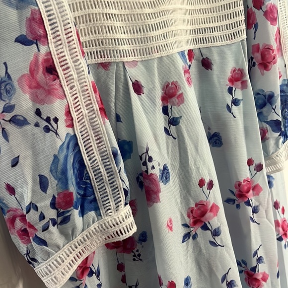 Floral Maxi Length Dress - Picture 4 of 4